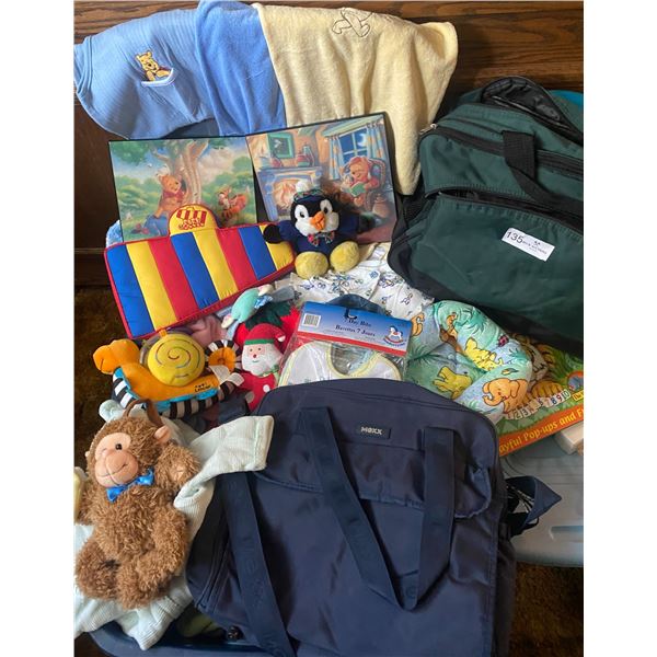 Assorted Tote of Baby Clothes - Some New w/ Tag and Maternity Clothes
