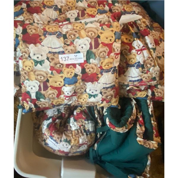 Large Tote of Baby Toys, Books and Cushions