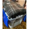 Image 1 : Medium Sized Tote of Assorted Fleece Blankets