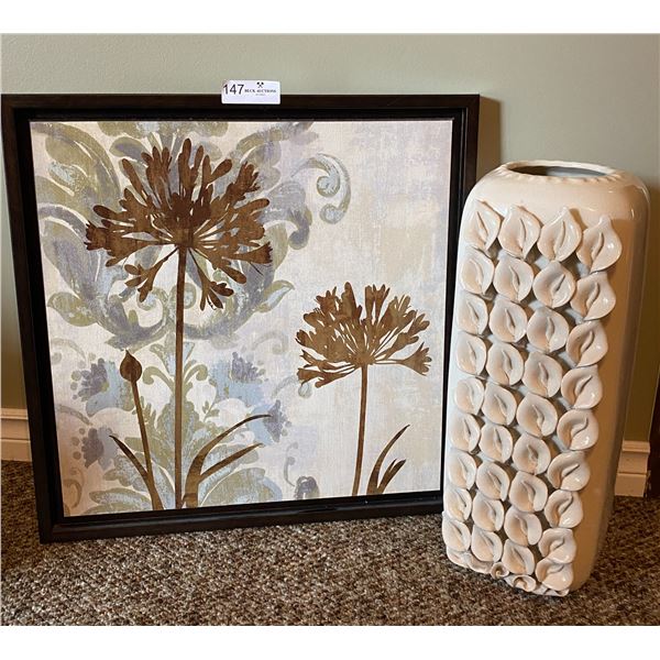 Home Decor Print and Decorative Vase