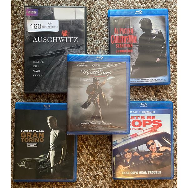 Assortment of Blu Rays Approx 5pcs