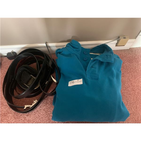 Assortment of Mens Clothes - Shirts and Belts