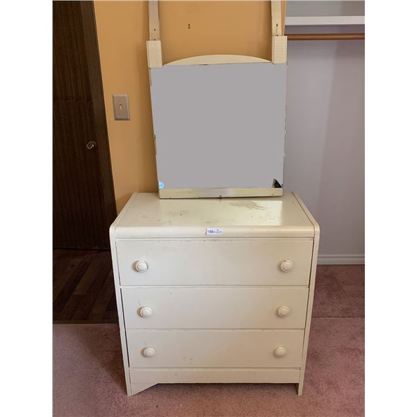 Vintage Dresser 33W x 35T x 18D and Mirror