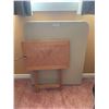 Image 1 : Folding Table 72L x 30W and Folding Side Table
