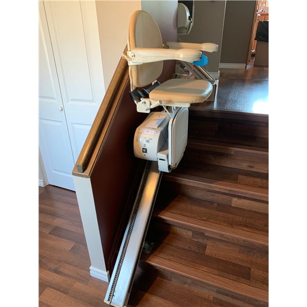 Handicare Simplicity Electric Chair Lift w/ 2 Remote Controls and Service Records