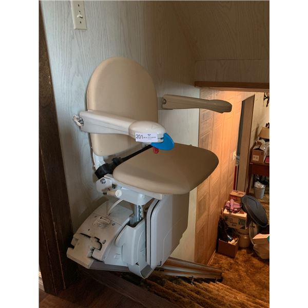 Handicare Simplicity Electric Chair Lift w/ 2 Remote Controls and Service Records