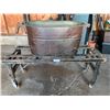 Image 1 : Copper Wash Basin and Wood Bench w/ Wheels