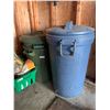 Image 1 : Assortment of Garbage Cans and Lids