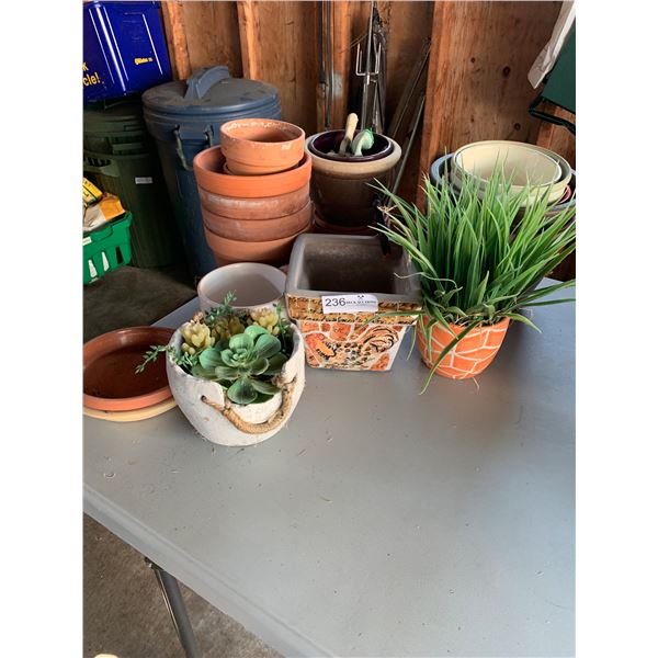 Assortment of Pots