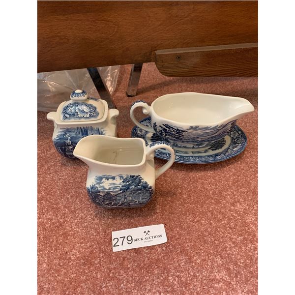 Set of Liberty Blue Collectibles