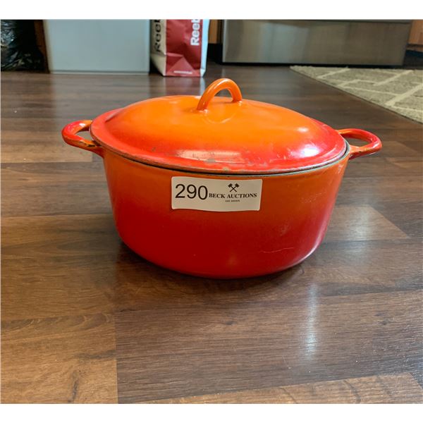 Vintage Orange Crock Pot