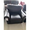 Image 1 : Single Brown stitched Leather Side Chair