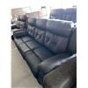 Image 1 : Brown Electric Leather Reclining 3 seat Sofa With USB Port