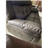 Image 5 : Brown Electric Leather Reclining 3 seat Sofa With USB Port