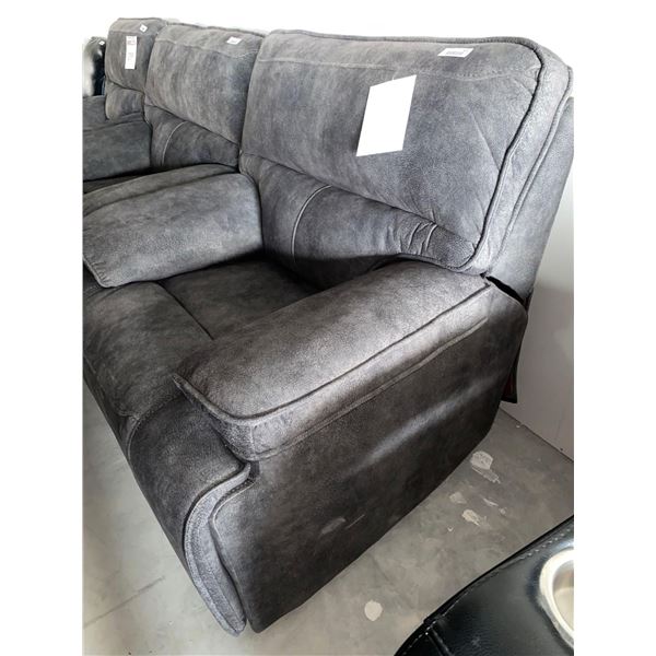 Single Micro Fiber Electric Power Recliner With USB Port