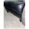 Image 3 : Single Black Studded Leather Occassional Chair