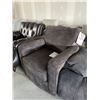 Image 2 : BEST Single Gray Microfiber Upholstered Chair