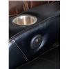 Image 2 : Black Electric Theater Leather Power Recliner With USB Port and Cup Holders