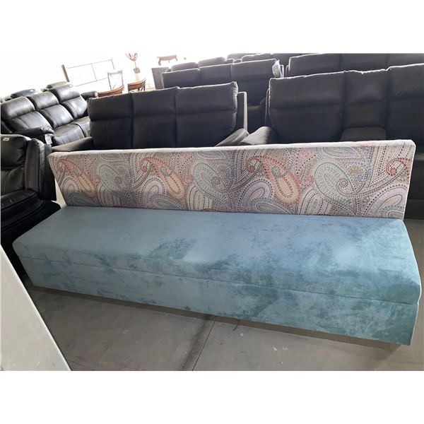 Multi Colored Suede Bench Seat