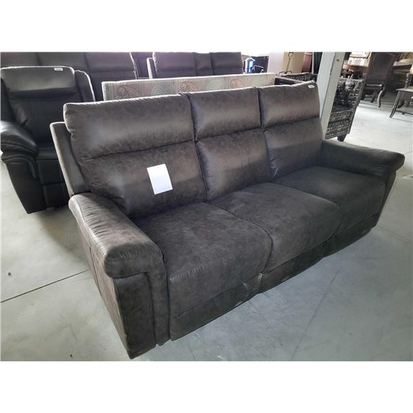 Micro Fiber Electric 3 Seat Reclining Sofa With USB Port