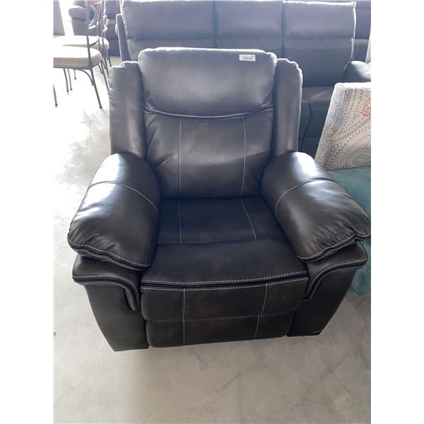 Mechanical Single Seat Leather Recliner