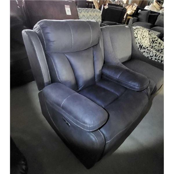 Leather Electric Recliner With USB Port