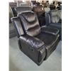 Image 1 : Dark Brown Leather Mechanical Recliner