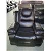 Image 2 : Dark Brown Leather Mechanical Recliner
