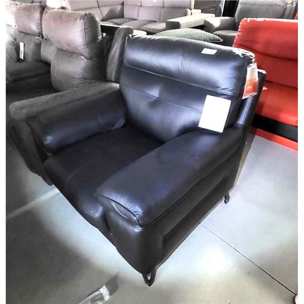 Black Leather Iolino Chair (See Photo For Rip)
