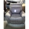 Image 1 : Light  Gray Upholstered Electric Recliner With USB Port