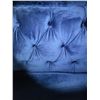Image 2 : Blue Upholstered Suede Love Seat