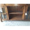 Image 1 : Wooden TV Stand With Glass Doors