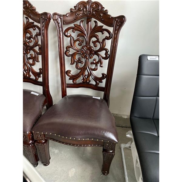 Kitchen Chair With Leather Seat