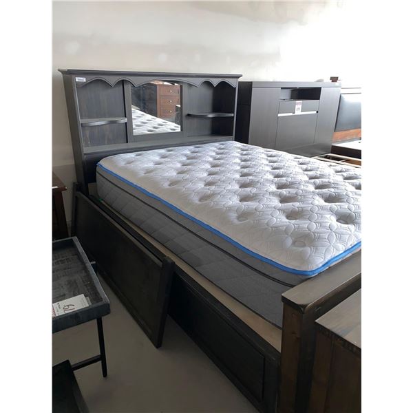 Queen Size Wooden Bed Frame With Storage