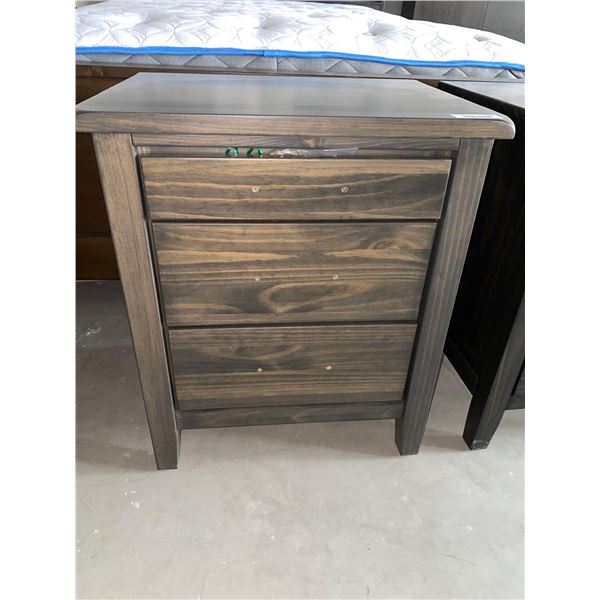3 Drawer Solid Wood Night Side Table