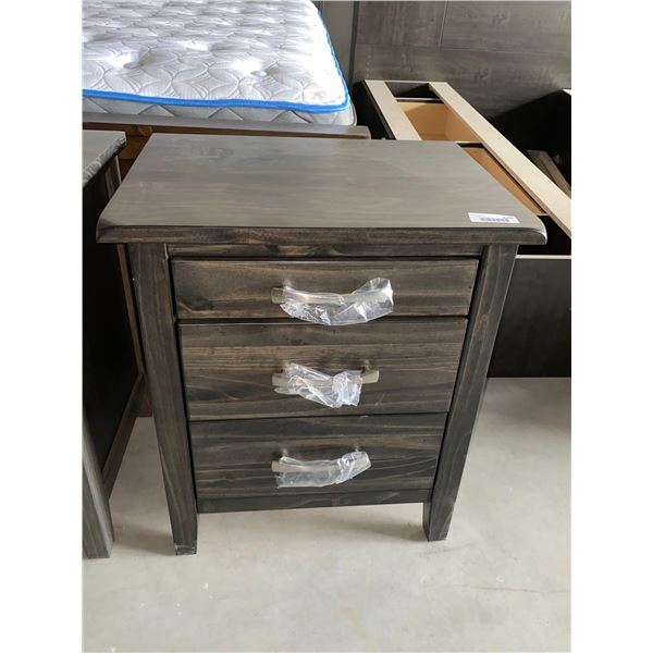 3 Drawer Solid Wood Night Side Table