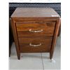 Image 1 : 2 Drawer Solid Wood Night Side Table