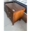 Image 2 : 2 Drawer Solid Wood Night Side Table