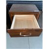 Image 3 : 2 Drawer Solid Wood Night Side Table