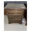 Image 1 : 3 Drawer Solid Wood Night Side Table