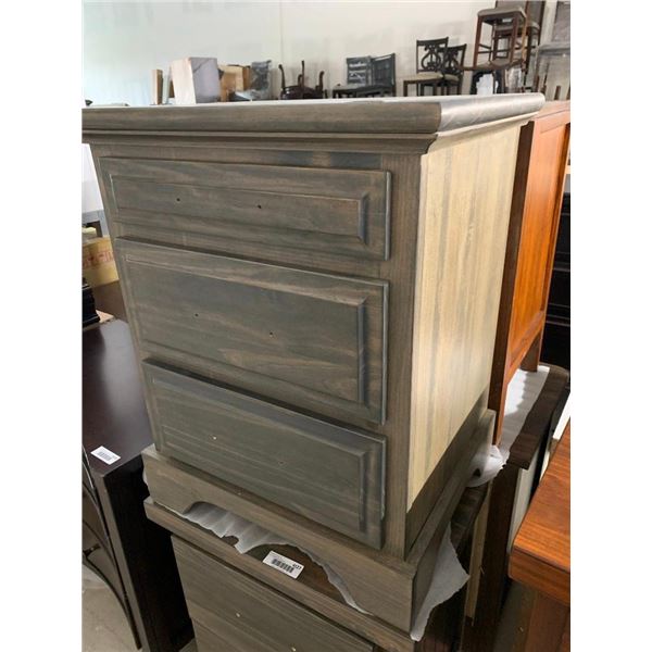 3 Drawer Solid Wood Front Night Stand