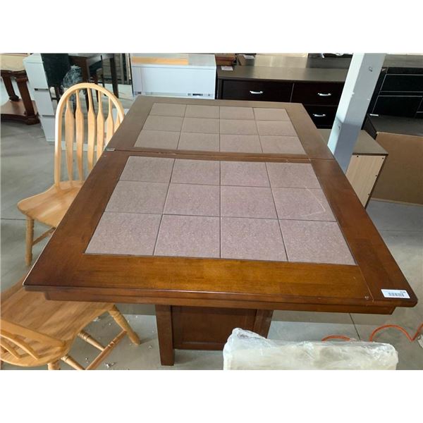 Solid Wood Dining Room Table with Bottom Storage
