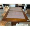 Image 1 : Solid Wood Dining Room Table with Bottom Storage