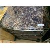 Image 2 : 3 Drawer Night Stand With Marble Style Top