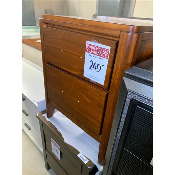 2 Drawer Solid Wood Night Stand