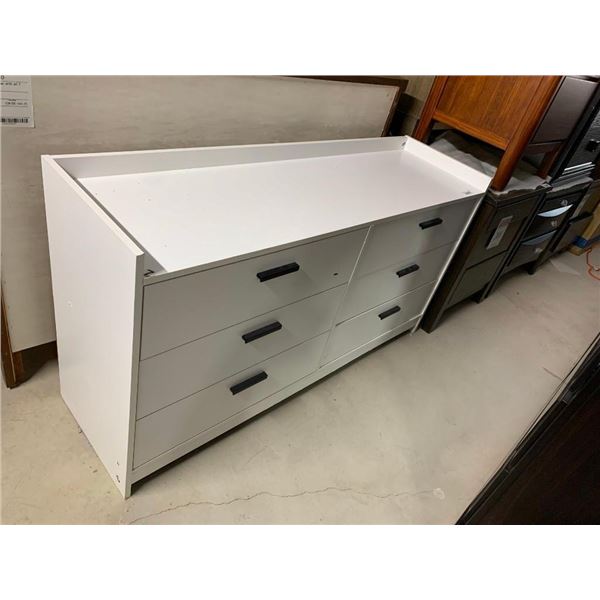 6 Drawer White Dresser