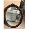 Image 2 : Oval Wood Framed Mirror