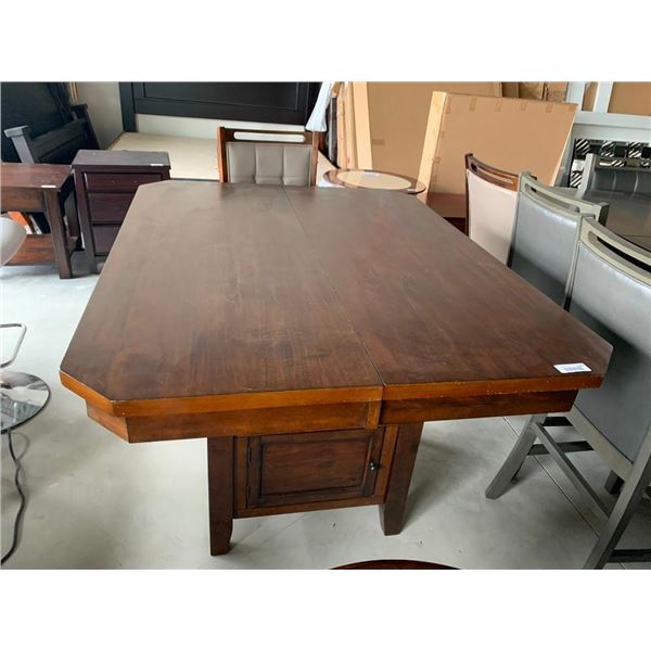 Solid Wood Kitchen Table with Bottom Storage