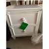Image 3 : New Classic 2 Drawer White Night Side Stand