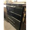 Image 1 : 5 Drawer Black Laquer and Silver Dresser